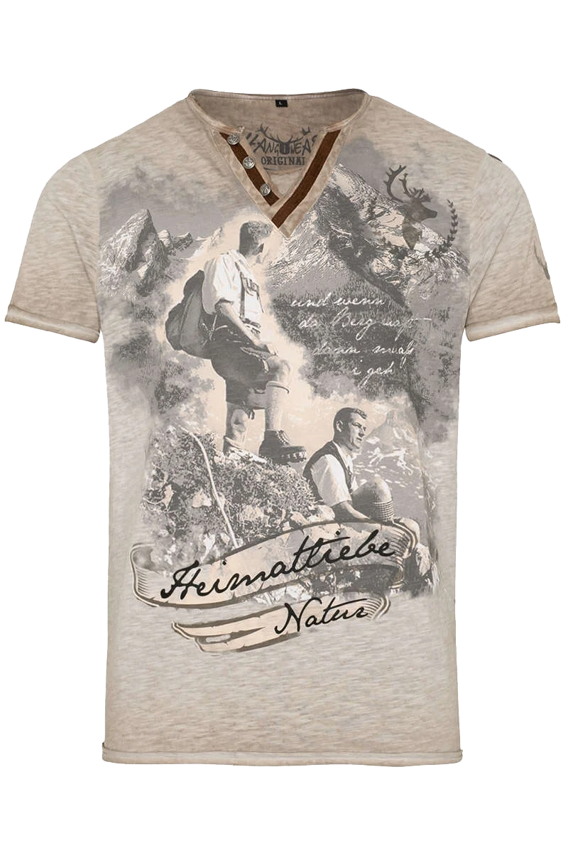 Herren Trachtenshirt 'Heimatliebe'