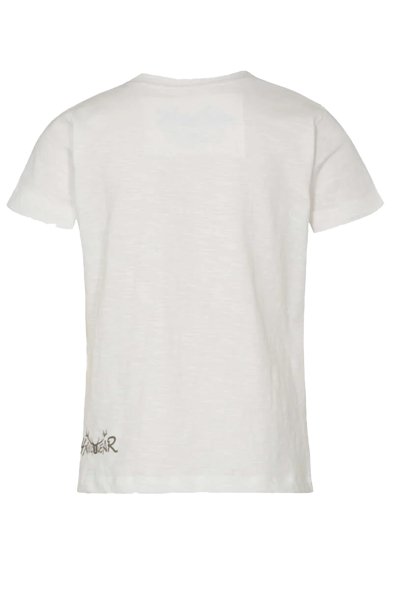 Kinder Trachtenshirt mit flauschigem Herzaufnäher