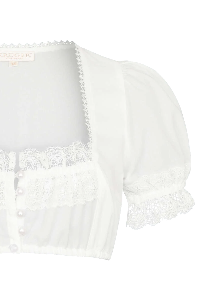 Dirndlbluse mit Spitze