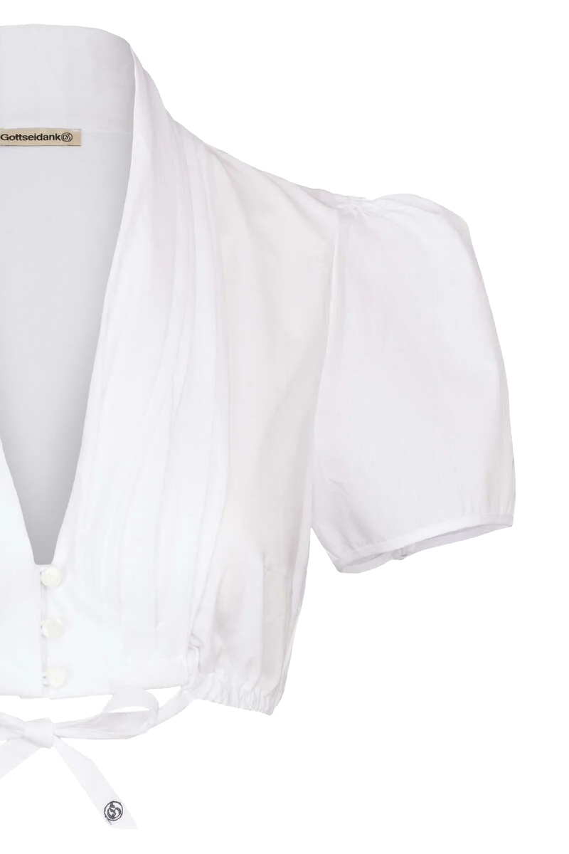 Dirndlbluse mit Schalkragen
