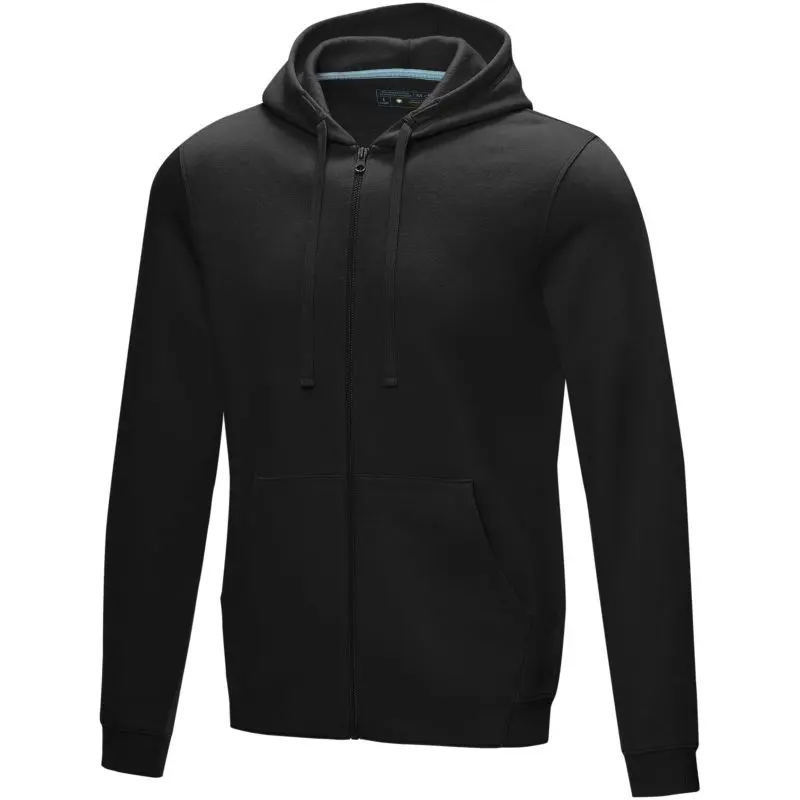 Ruby Herren-Hoodie mit Zip, Bio-Baumwolle, GOTS-zertifiziert