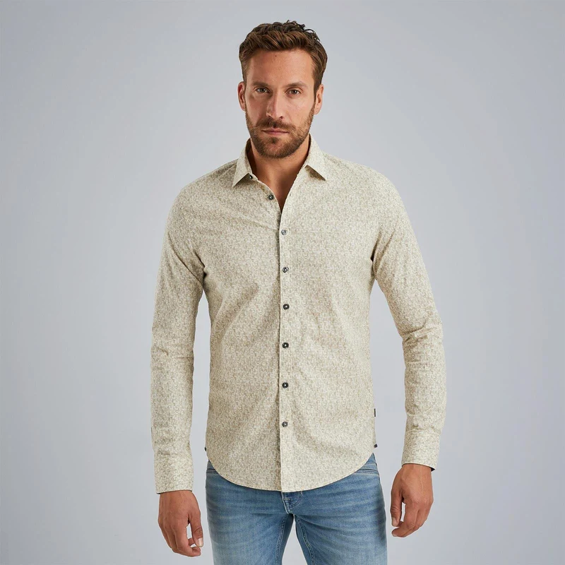 Just Brands Langarmhemd Herren Weiß