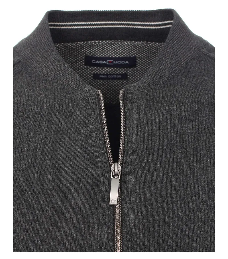 Casa Moda Strickjacke anthrazit
