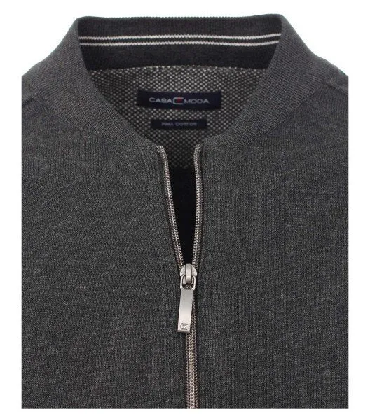 Casa Moda Strickjacke anthrazit