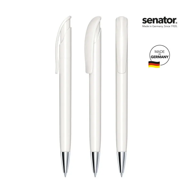 Challenger Polished MT Druckkugelschreiber in Weiß - Eleganz & Funktionalität