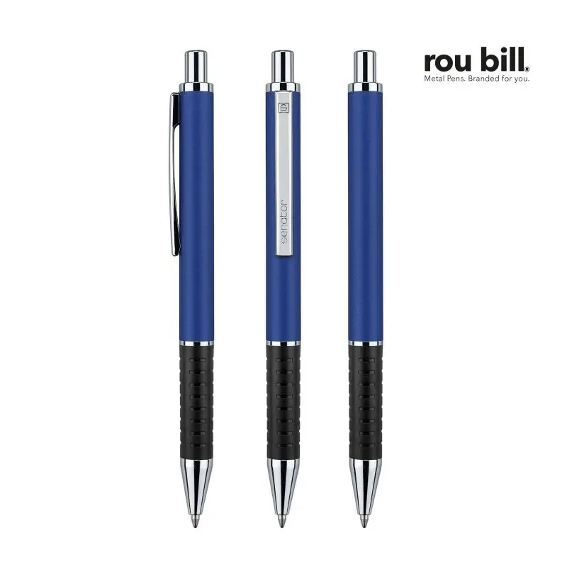 Star Tec Alu Druckkugelschreiber in Blau - Robust & Stilvoll