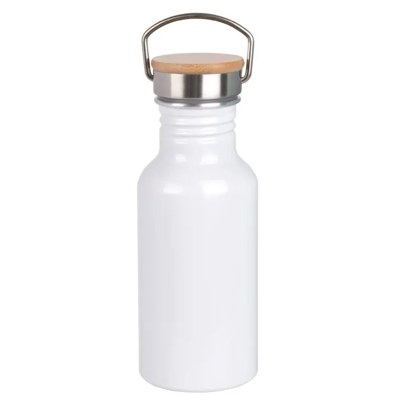 ECO TRANSIT Aluminium Trinkflasche in Weiß - Leicht & Langlebig 500ml
