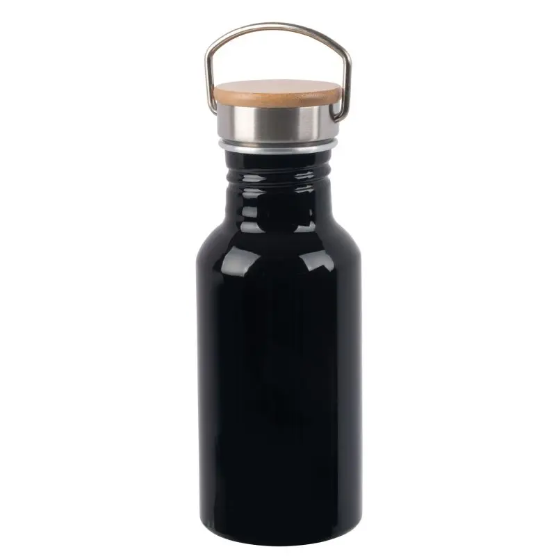 ECO TRANSIT Schwarze Aluminium Trinkflasche 550ml - Robust & Stilvoll