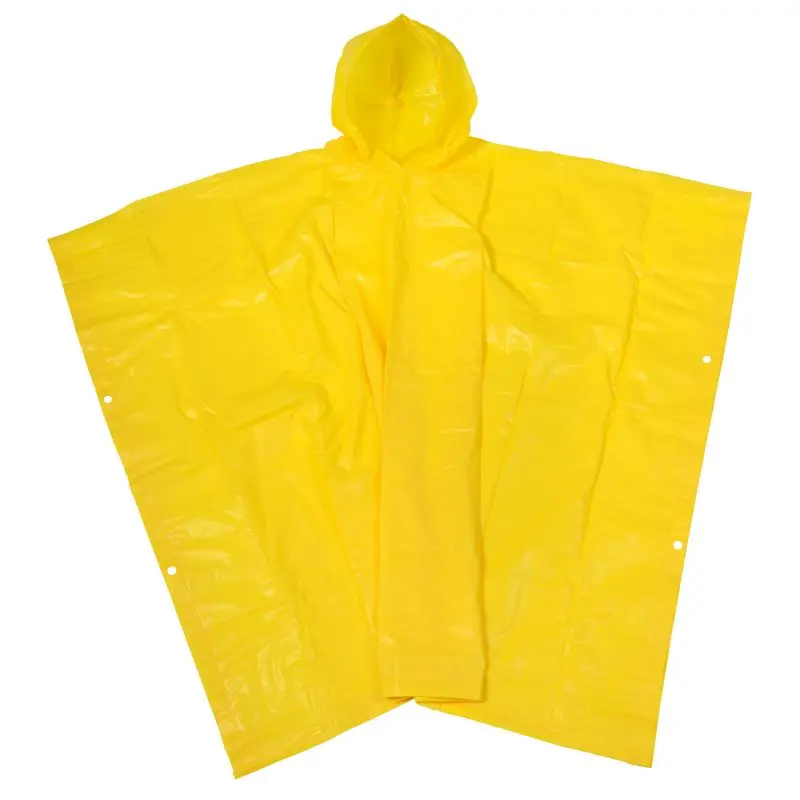 NEVER WET Ultra-wasserdichter Regenponcho in Gelb - Sicher & Sichtbar
