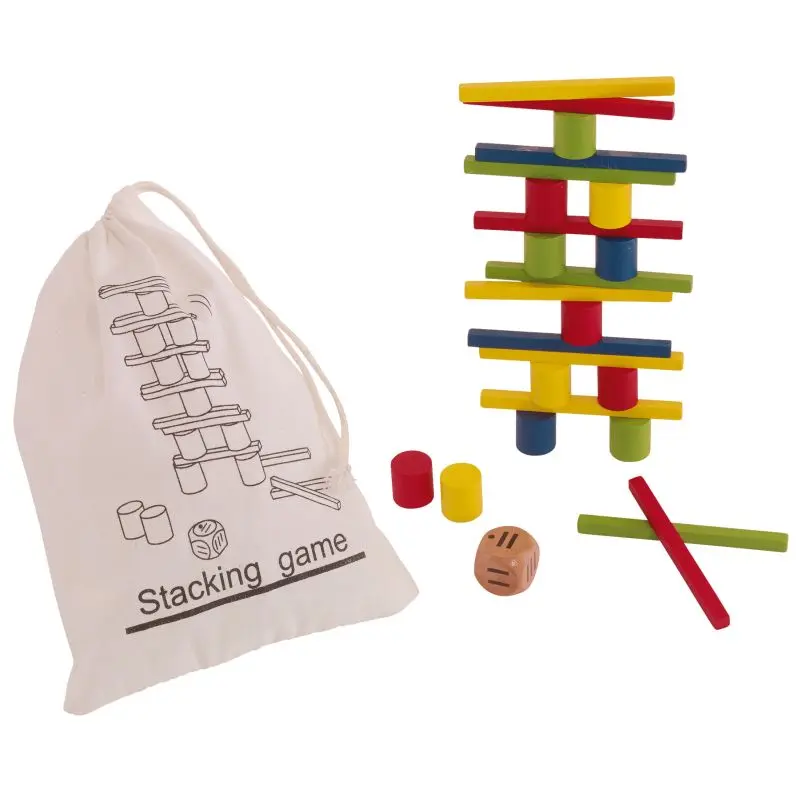 Farbiges STACKING Geschicklichkeitsspiel, Fördert Koordination & Spaß