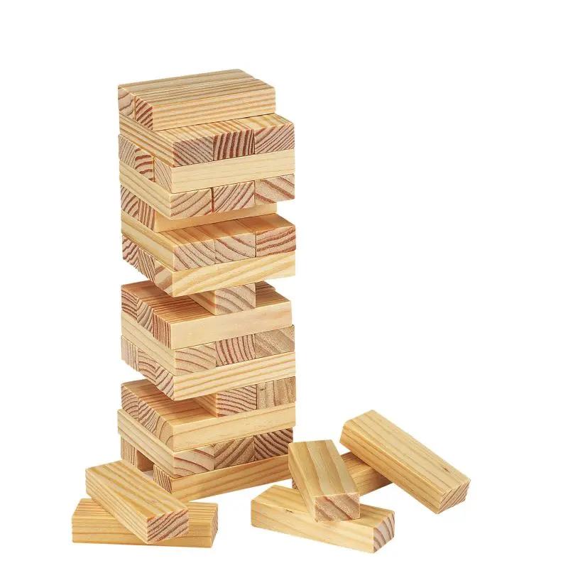 Stabiler HIGH-RISE Wackelturm aus Holz: Spannendes Geschicklichkeitsspiel