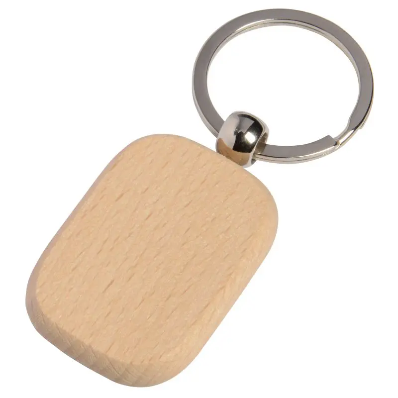 Schlüsselanhänger TIMBER - Braun und Silber