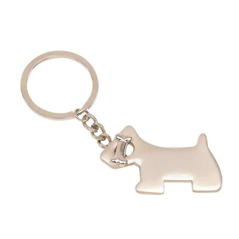 Hunde-Schlüsselhalter aus Silber - Charm-Anhänger in Hundegestalt