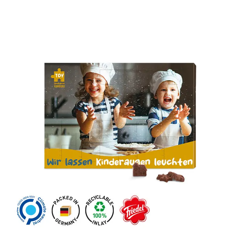 Runder Lindt-Schoko-Adventskalender, luxuriös und geschmackvoll
