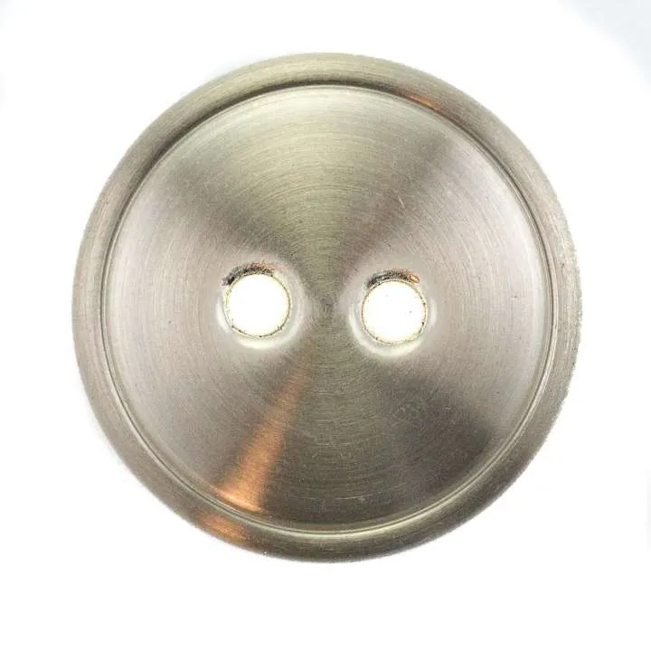 2-Loch Knopf Metall Cover Silberfarben – Metallknopf KGO-43