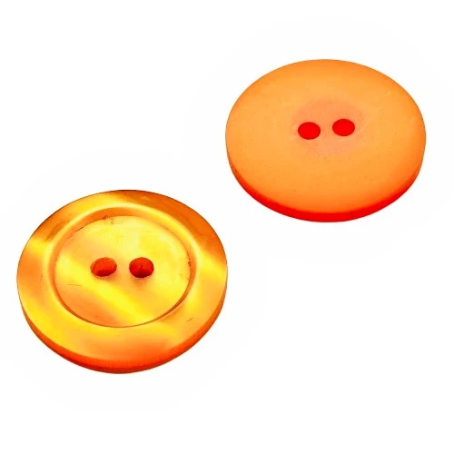 Perlmuttimitatknopf Orange 2-Loch 20 mm – PLI-40-orange