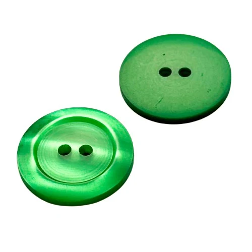 Perlmuttimitatknopf Grün 2-Loch 20 mm – PLI-40-grün
