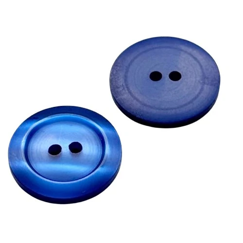Perlmuttimitatknopf Blau 2-Loch 20 mm – PLI-40-blau
