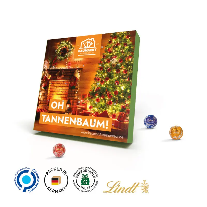 Lindt Mini-Kugeln Adventskalender - Täglicher Genuss feinster Schokolade