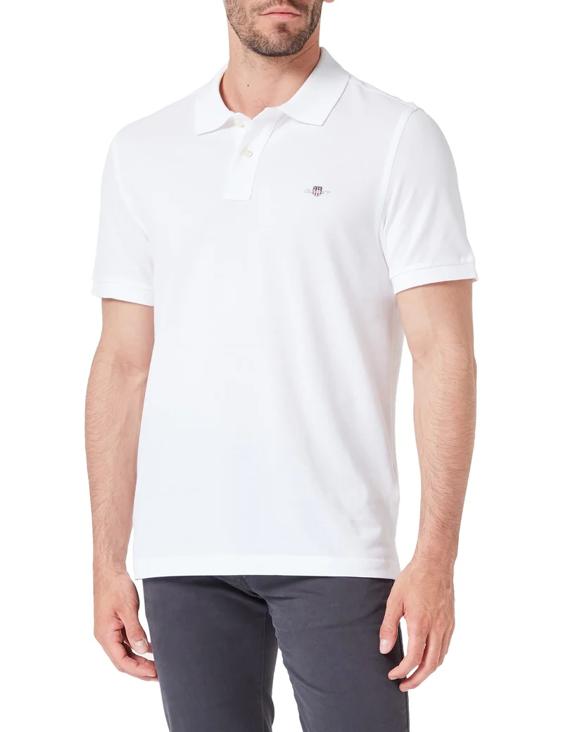 Gant Poloshirt REG SHIELD SS PIQUE POLO mit Logostickerei auf der Brust
