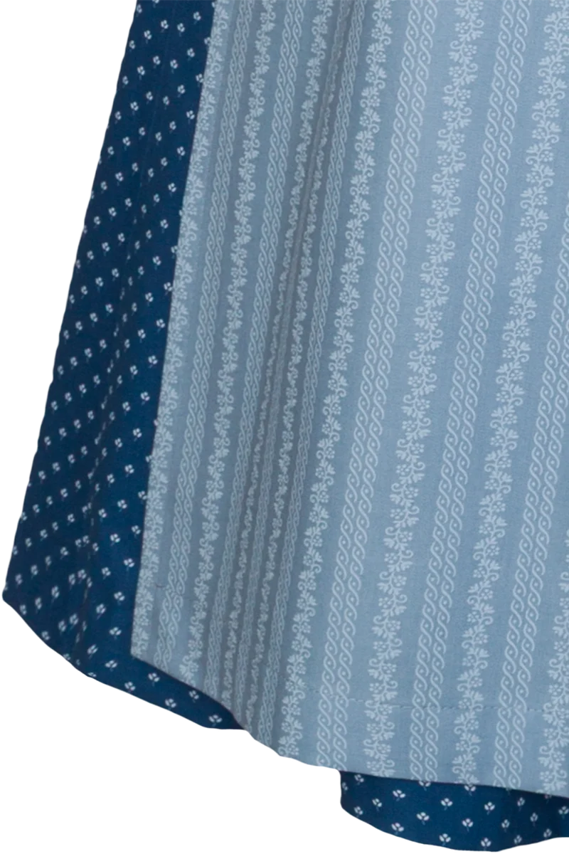 Langes Dirndl aus reiner Baumwolle - jeans