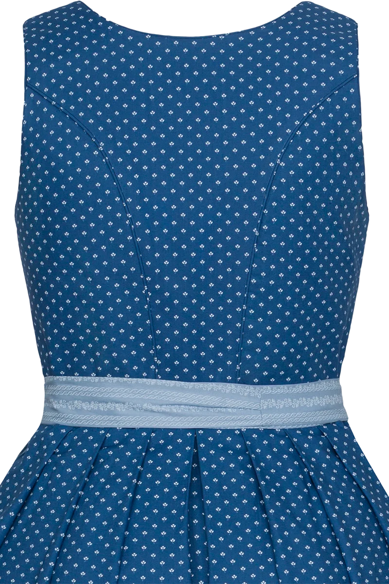 Langes Dirndl aus reiner Baumwolle - jeans