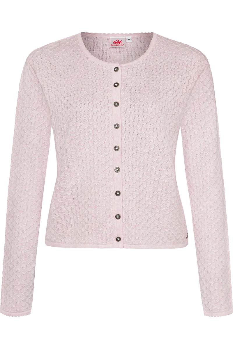 Dirndljacke traditionell mit Rundhalsausschnitt - rose