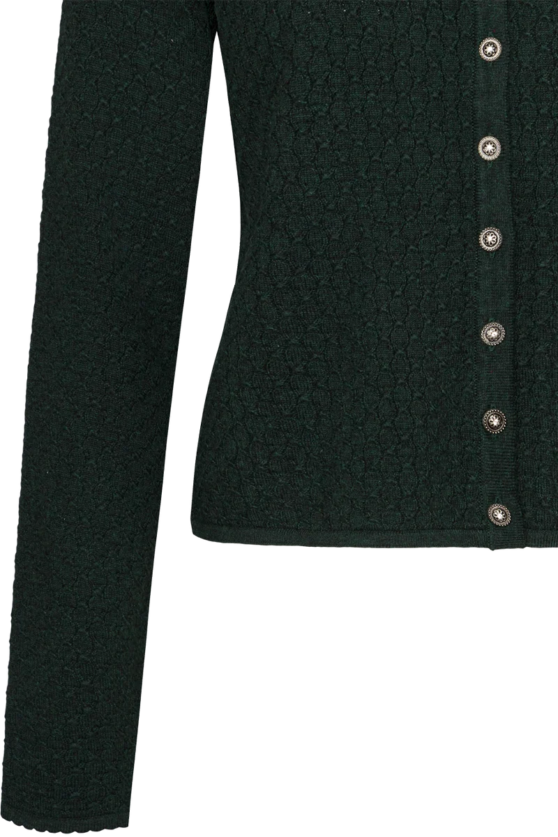 Dirndljacke traditionell mit Rundhalsausschnitt - dunkelgrün
