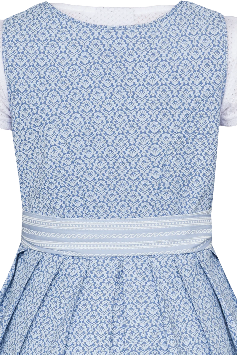 Mädchen Dirndl mit Bluse - hellblau