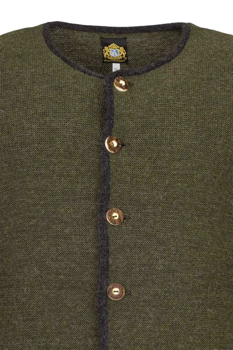 Herren Strick-Janker - oliv