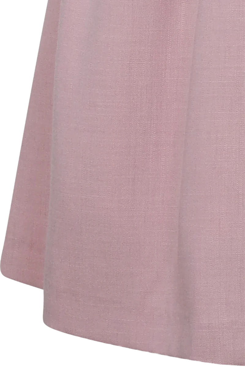 Einfarbiges Midi-Dirndl mit Flügelärmel und Unterrock - blush