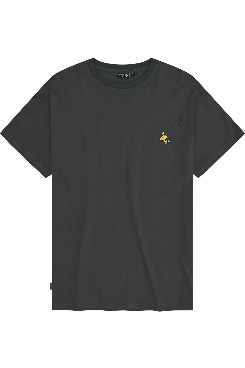 Herren T-Shirt mit kultigem Peanuts-Design - dunkelgrau