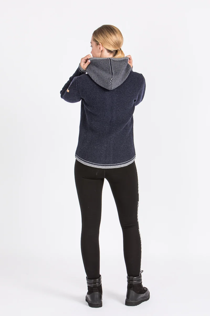 Liebling Kapuzenjanker Vera navy/grau