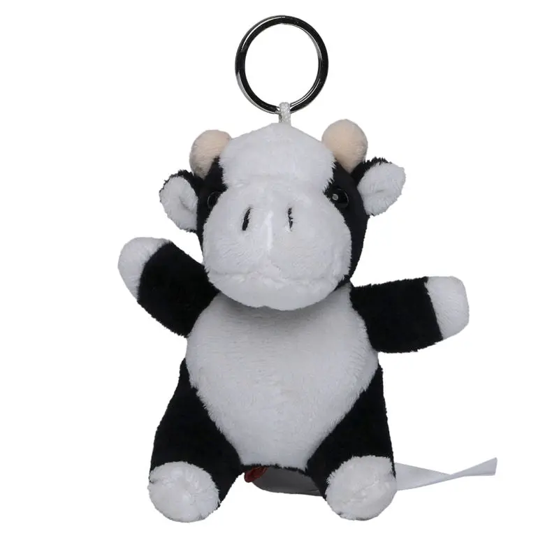 MiniFeet Kuh-Schlüsselanhänger in Schwarz-Weiß - Bauernhof-Chic Accessoire