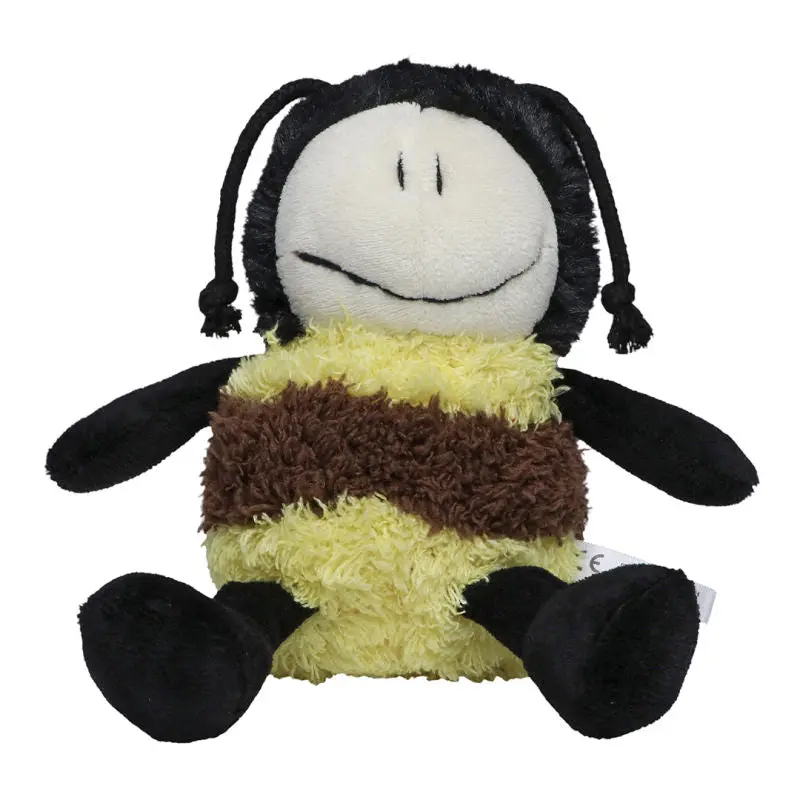 Kuschelweiche MiniFeet Biene Emma - schwarz-gelb - Stoffbiene, Schmusetier, Plüschtier