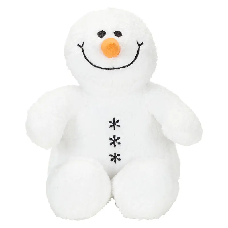 MiniFeet Schneemann Sven - Weiß Kuscheliges Plüschtier für Kinder Niedliches Wintergeschenk