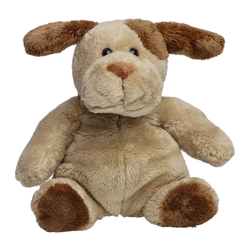 MiniFeet Hund Helge - Braun Plüschhund Weich & Niedlich Dekoration & Spielzeug Geschenk