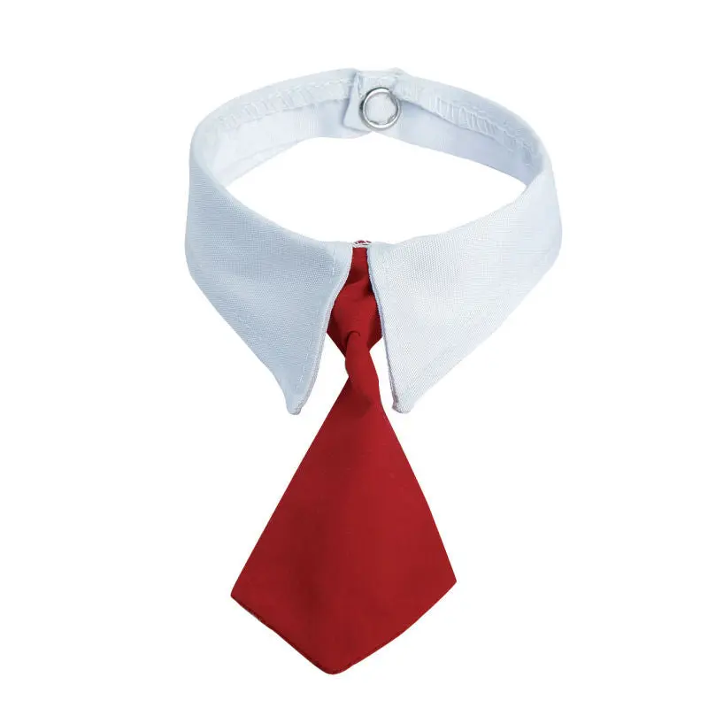 Weiße Krawatte in Größe M mit roten Akzenten - Klassisch-elegantes Accessoire für stilvolle Outfits