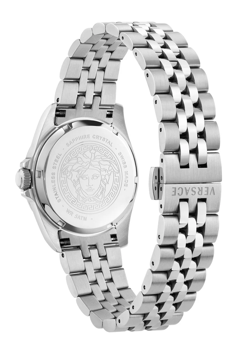 Versace VEKTA0226 Black calf leather strap with tongue buckle