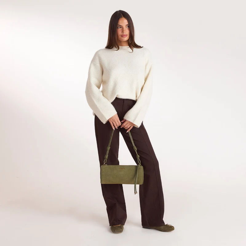 Miffy Barrel-Schultertasche - Olivgrün