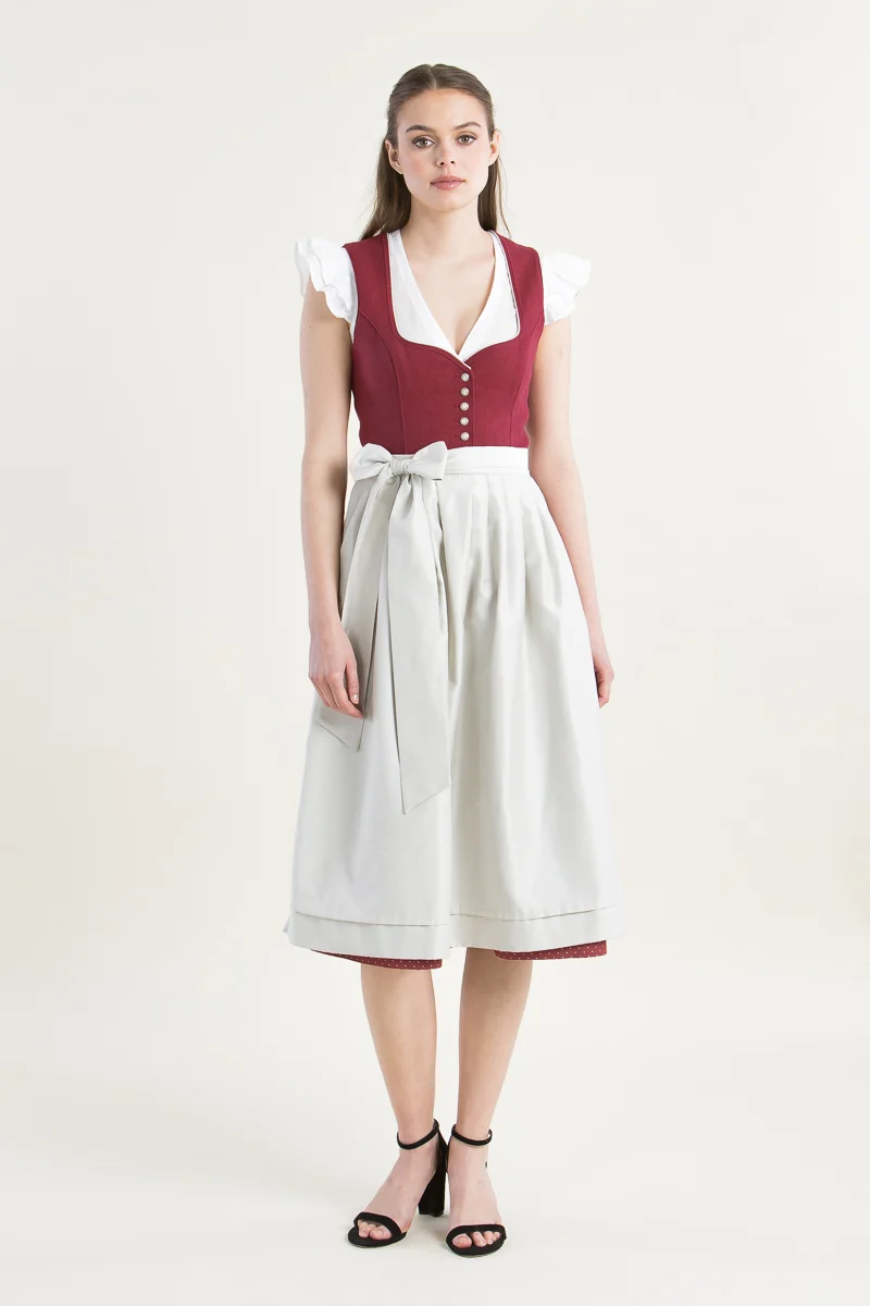Heimatglück Dirndl Vivienne Rot