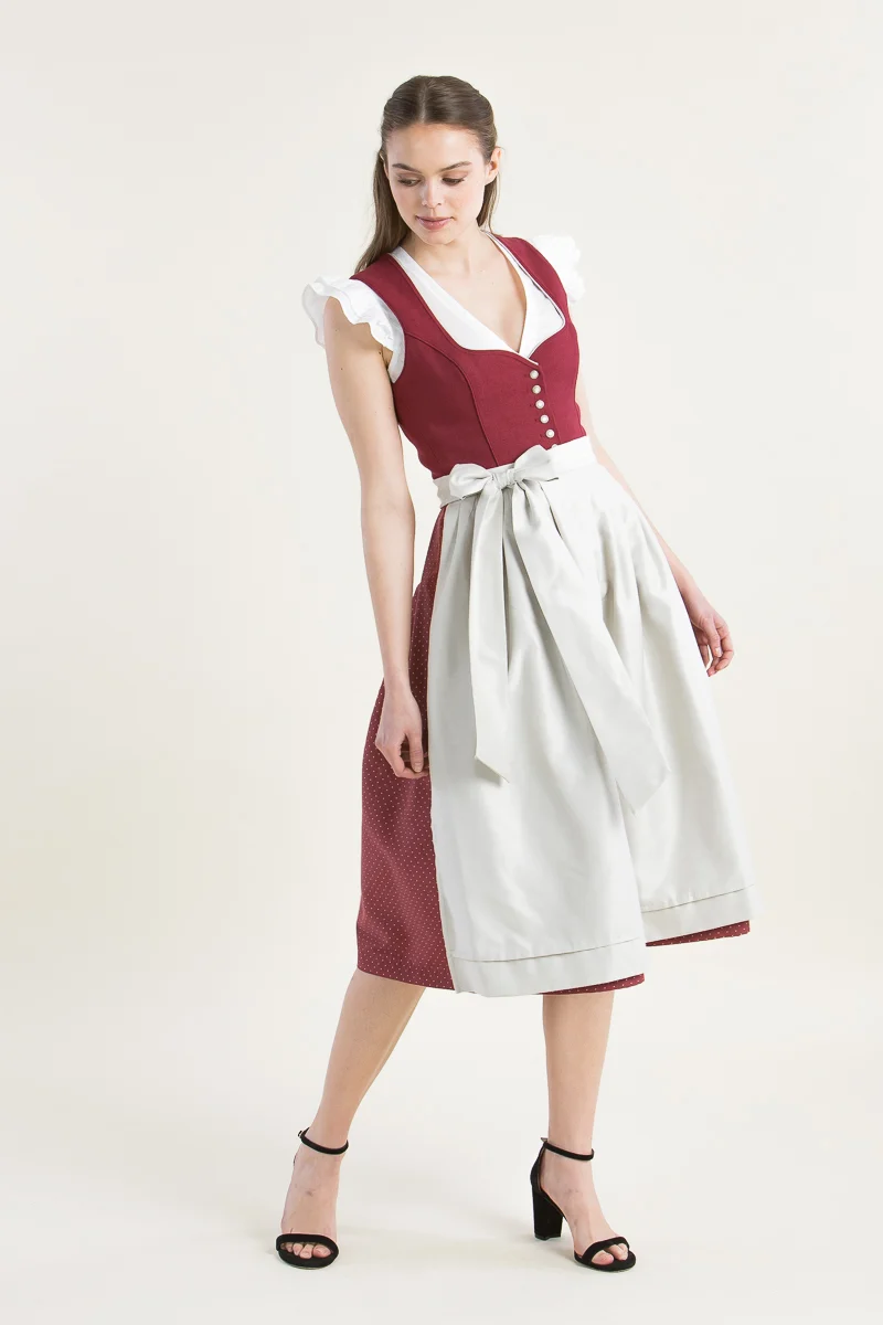 Heimatglück Dirndl Vivienne Rot
