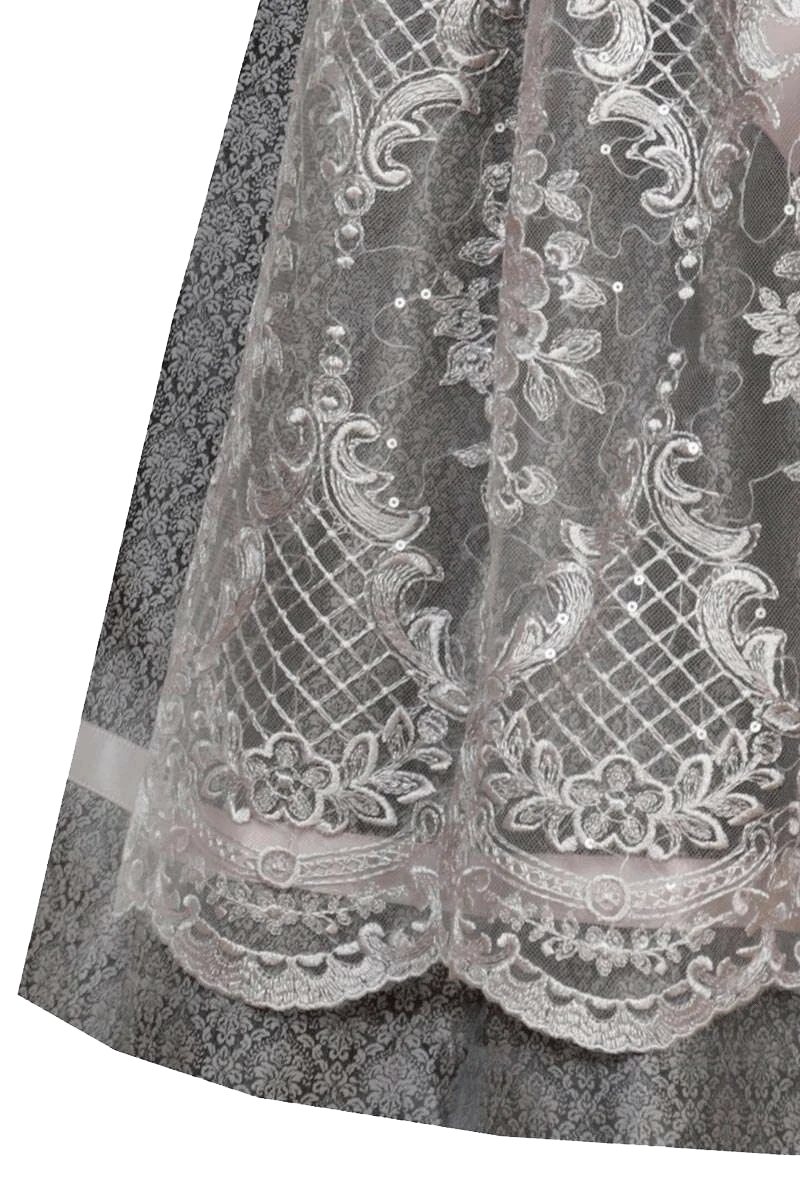 Dirndl Mini mit Schürze aus Spitze