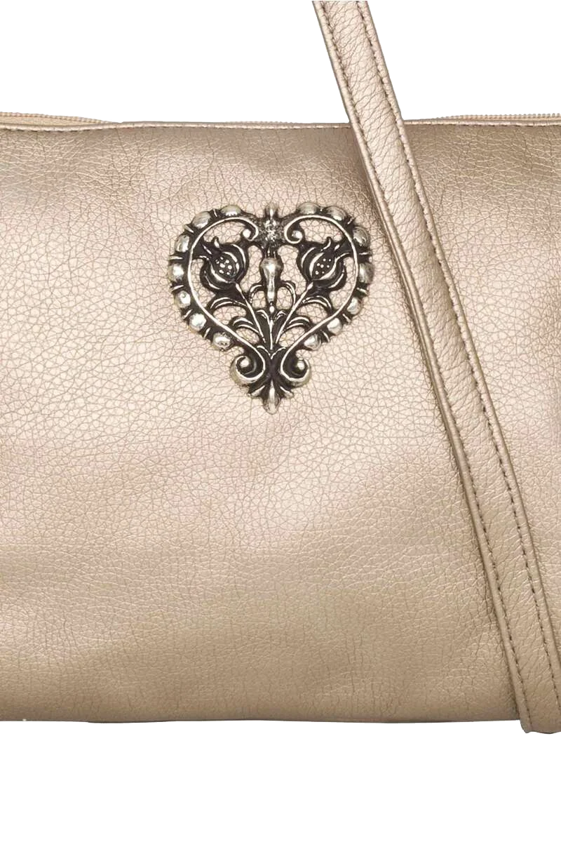 Trachten Umhängetasche mit Herzschmuck
