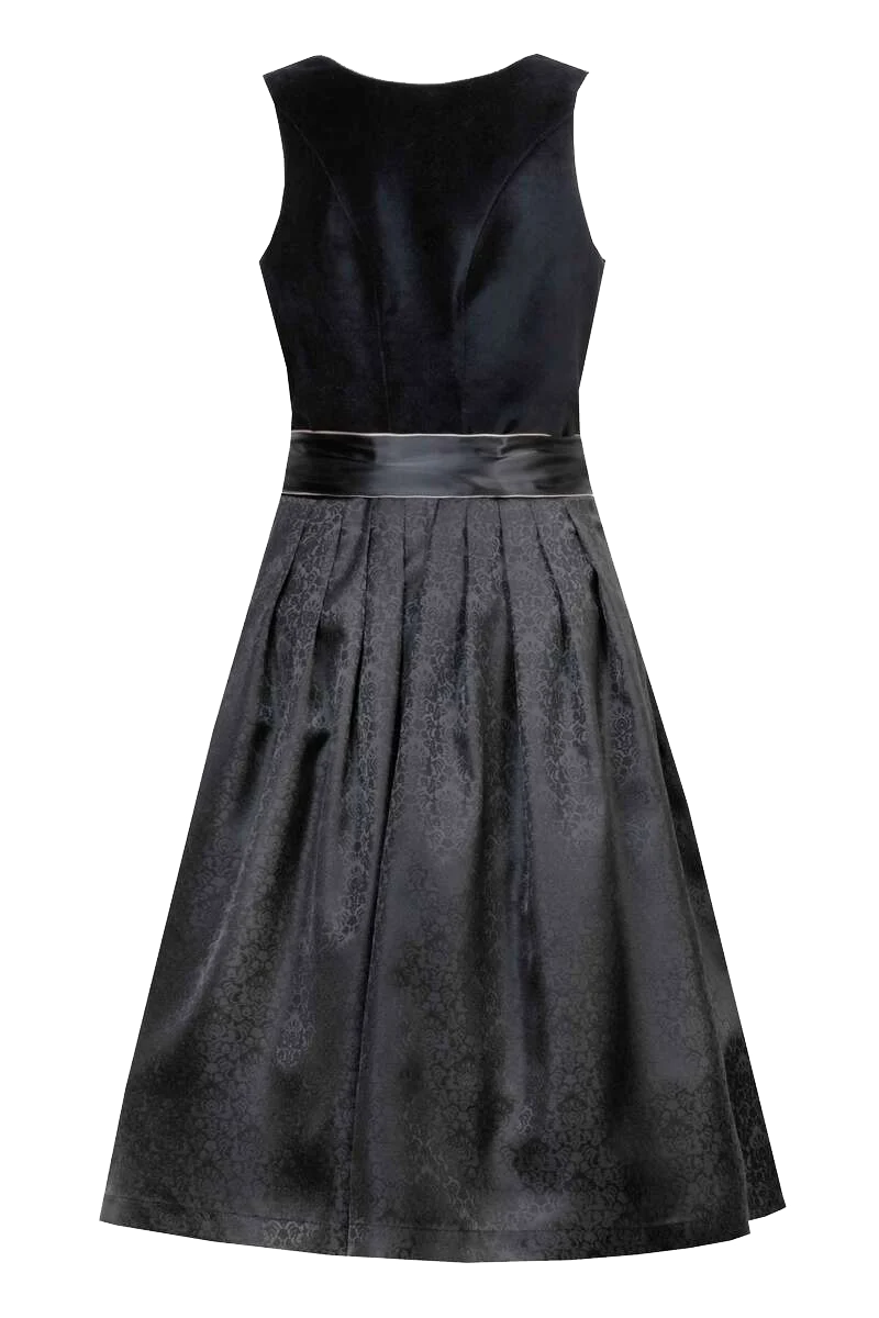 Midi-Samtdirndl Paillettenschürze