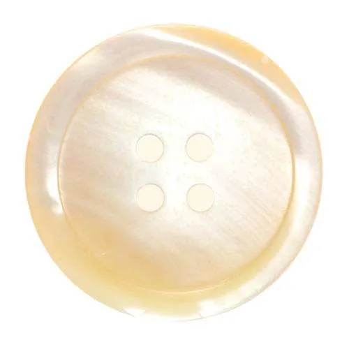 Perlmuttknopf Natur Creme/Natur 4-Loch 23 mm – PL-28H