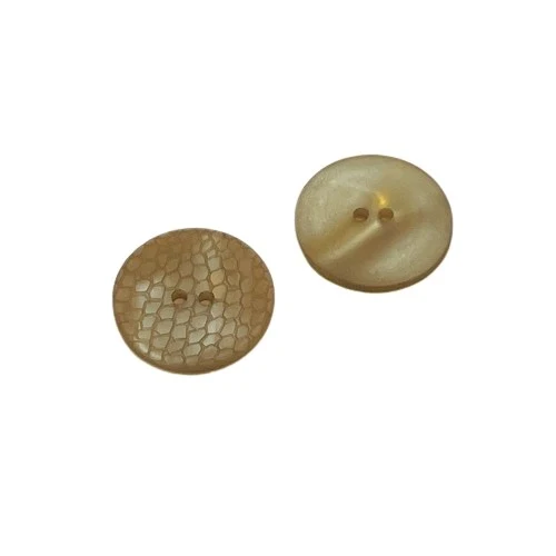 Perlmuttimitatknopf Braun 2-Loch – PLI-20-COFFEE