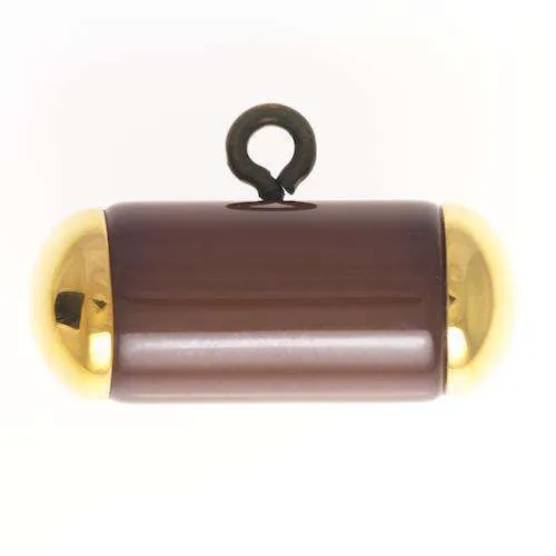 Knebelknopf Öse Braun 12 mm – Kunststoffknopf K-111