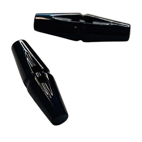 Knebelknopf klassische Form Schwarz – Kunststoffknopf K-121