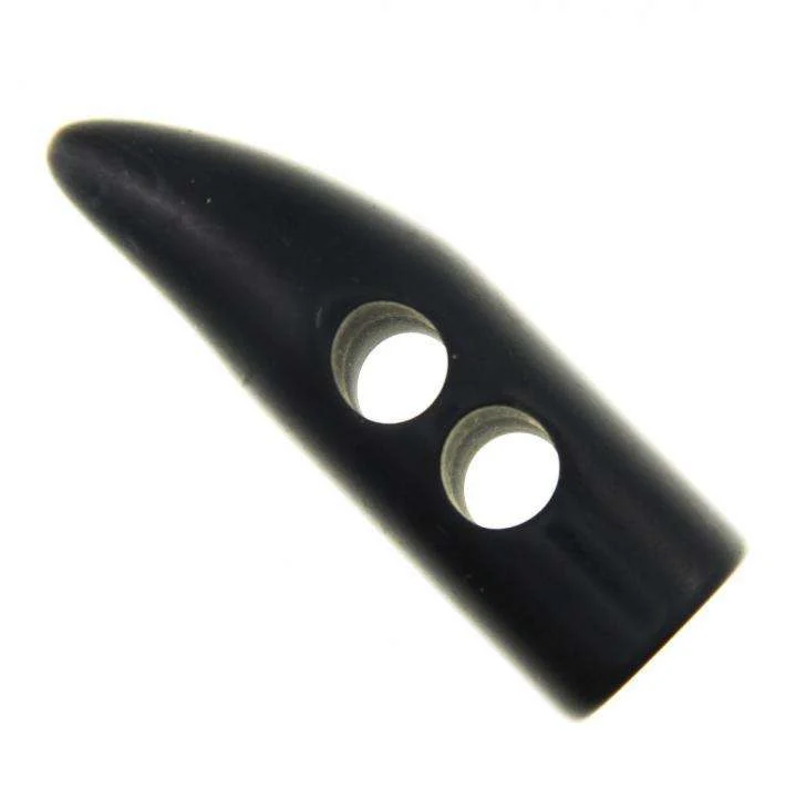 Knebelknopf Groß Schwarz – Kunststoffknopf K-36